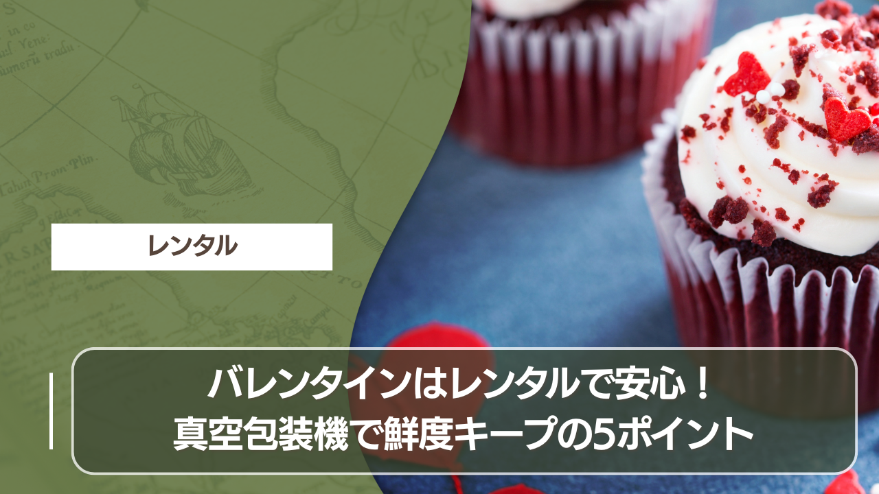バレンタインはレンタルで安心！真空包装機で鮮度キープの5ポイント